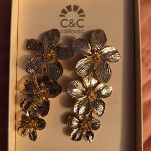 Tiered Flower Earrings